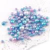 30g Mix Size Mermaid Color Acrylic Pearl Loose Spacer Beads For Jewelry Making DIY Necklace Bracelet Earrings Other Decors