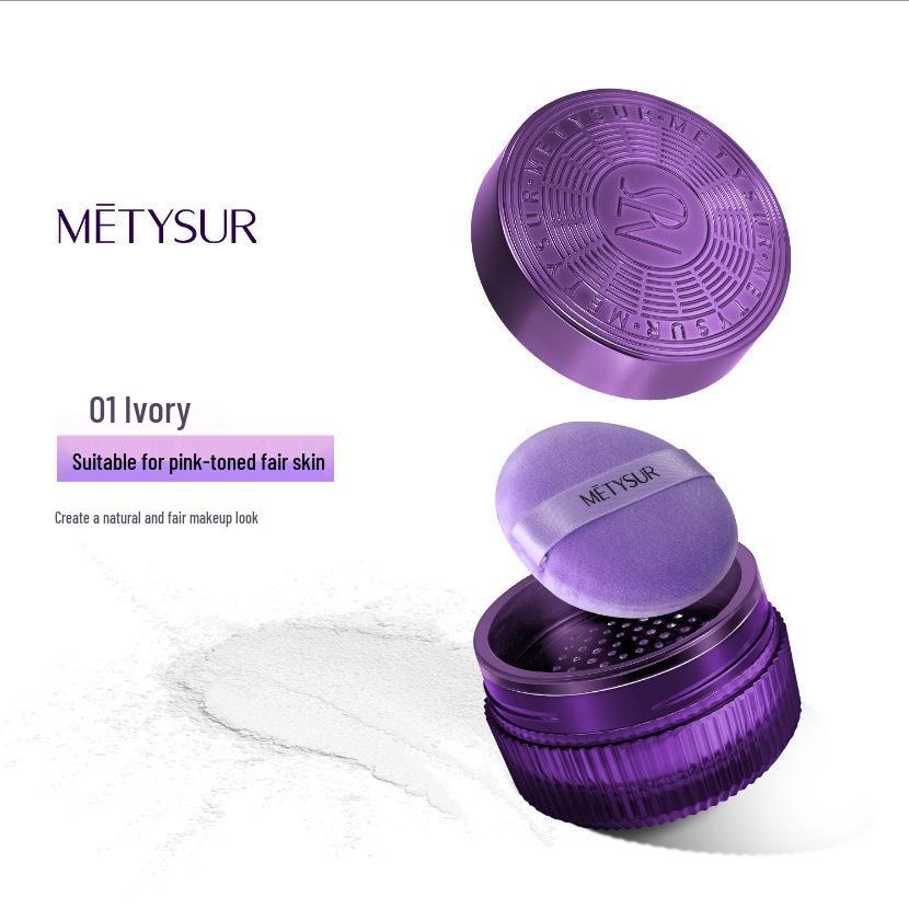 Mei Ti Air Lasting Matte Setting Powder: Oil Control, Waterproof, Lightweight, Long-Lasting Loose Powder