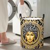 Ancient Greece Medusa Gorgon Vintage Style Foldable Laundry Baskets Dirty Clothes Toys Storage Basket Large Waterproof Bag