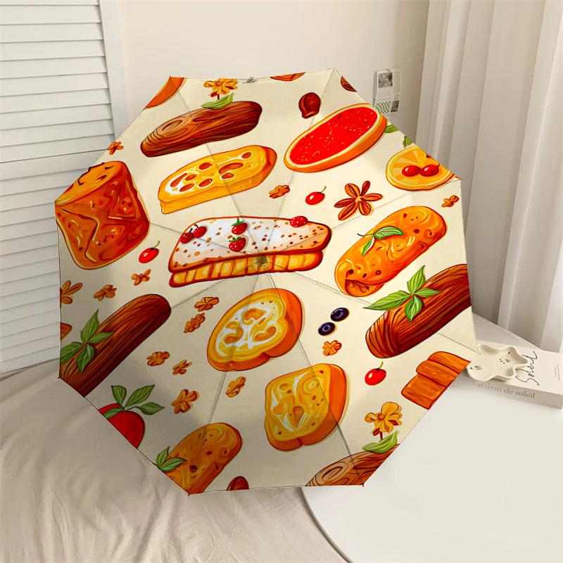 

1PC Pastry Baking Umbrella-8-Rib Reinforced Portable Folding Travel Suitable for All Seasons Outdoor Daily Use-H0391