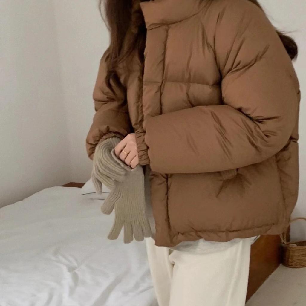 Solid color gloves, winter women's dew finger mobile phone touch screen wool knitting thickened warm couple fashion wholesale