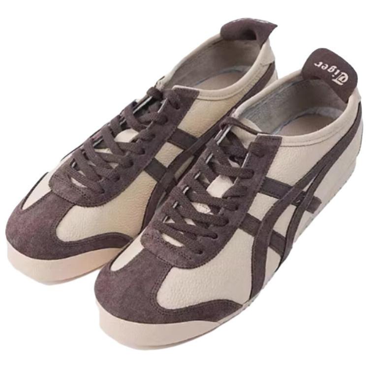 ONITSUKA TIGER Unisex Mexico 66 Cream Brown Green Low-top Sneakers 1183C076-256