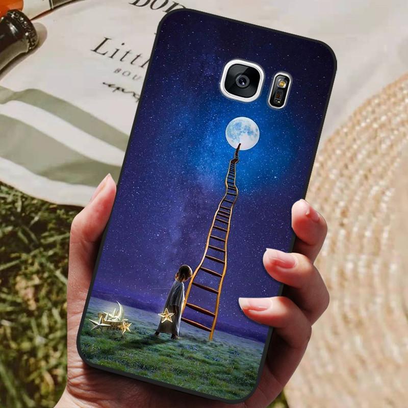 For Samsung Galaxy S7 Edge Silicone Case Cute Pattern Soft TPU Phone Cover For Samsung Galaxy S6 S7 S 7 Edge Back Cover Bumper