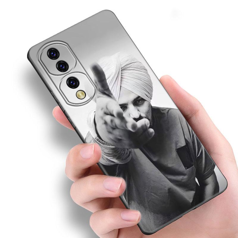 Sidhu Moose Wala Schwarze Handyhülle Für Honor 70 90 Lite X40 GT X50 i X5 Plus X6A X6S X7A X8A X8B X6 X7 X8 X9 4G X9A X9B 5G