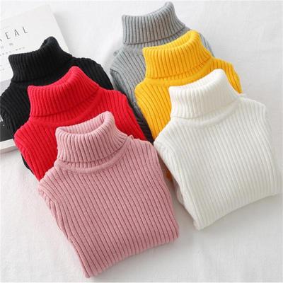 Autunno Inverno Bambini Ragazzi Ragazze Maglione dolcevita Pullover Maglioni lavorati a maglia Abbigliamento per bambini