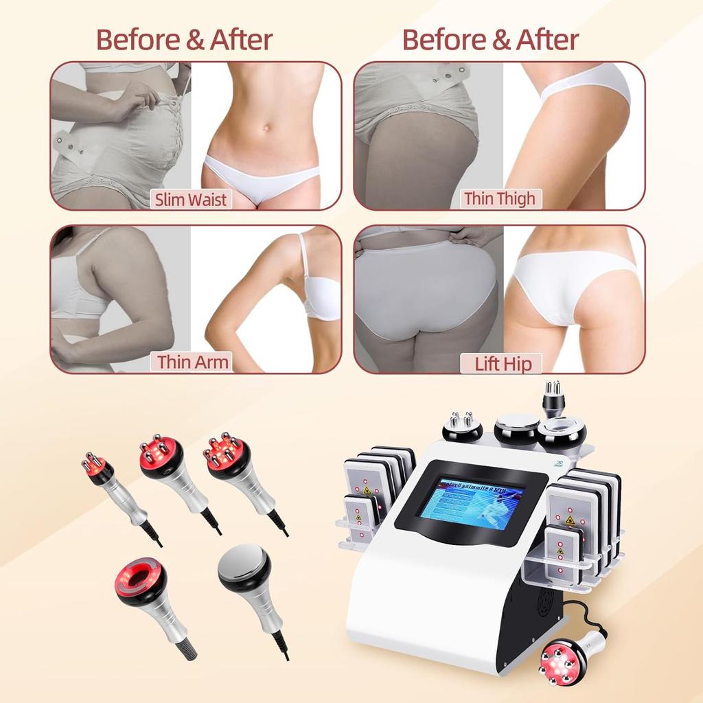White Multifunctional Body Beauty Machine Cellulite Device Full Body Care Portable Home Use Easy Operation