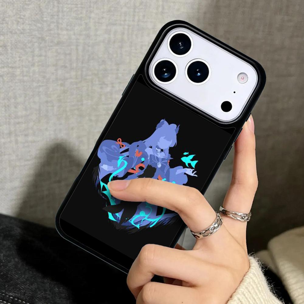 Capa Case for iPhone 17 Air 16 Pro Max 15 Plus 11 13 Mini 14 12 Back Phone Cover Sangonomiya Kokomi Genshin Impact