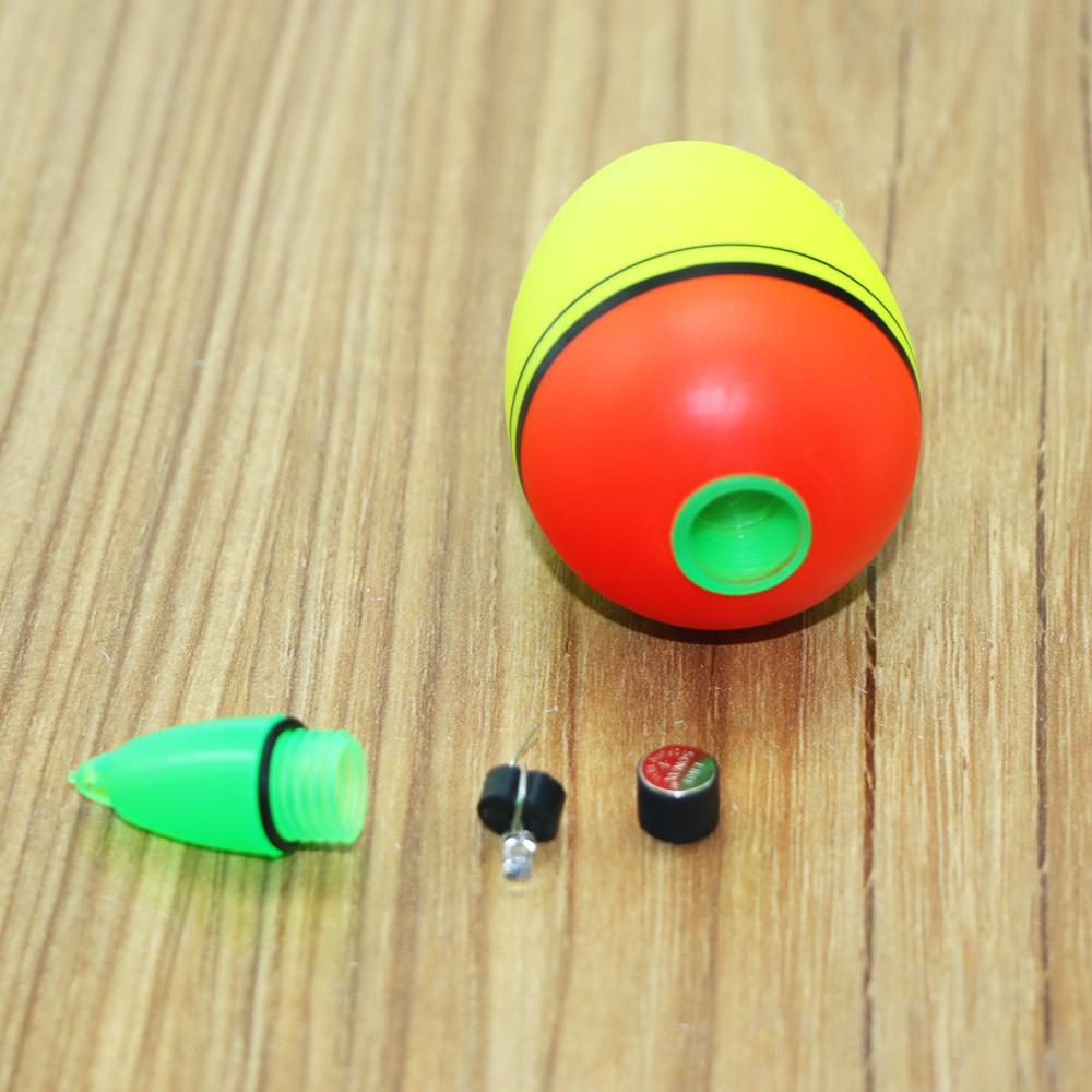 5pcs EVA Electronic Led Luminous Drift Sea Fishing Big Belly Float Explosion Hook Glowing Floats Light Equipment Alarm Tackle