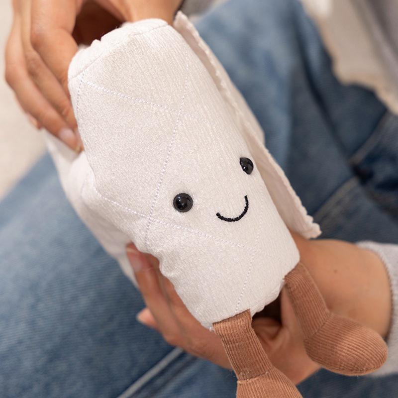 Minimalistische JC-Style-Toilettenpapier-Plüschpuppe – Niedliches Deko-Spielzeug für Zuhause