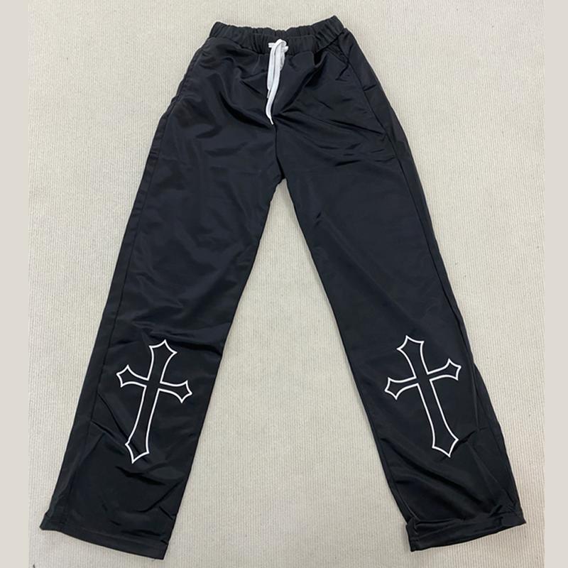 

Європейські та американські повсякденні штани з принтом Y2K для чоловіків і жінок 2XL чорний