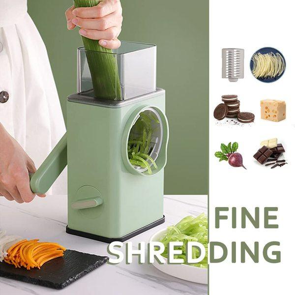 Multifunction Vegetable Slicer Manual Home Kitchen Accessories Grater Vegetable Chopper 3 In 1 Round Cutter Potato Spiralizer