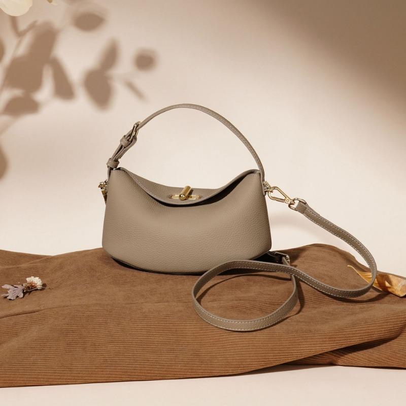 Genuine Leather Fashionable and Simple Single-shoulder Crossbody Bag High-end Handbag