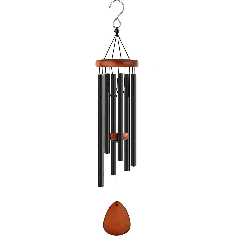Aluminum Windchime 26Inch Wind Chimes 6 Tubes Chimes Home Decoration Craft Outdoor Garden Patio Notes Zen Meditation