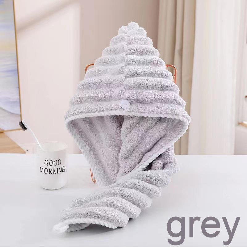 Candy Velvet Dry Hair Cap Women's Coral Velvet Thickened Absorbent Quick Drying Towel Headband Towel Dry Hair Towel