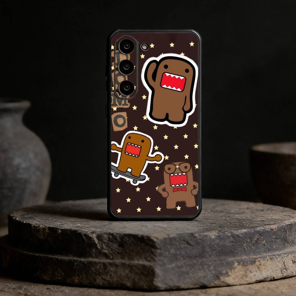 Cute Domo-kun Phone Case Phone Case For Samsung Galaxy A20,21s,22,31,32,52,53,72,73,80,91 Soft Black Shell