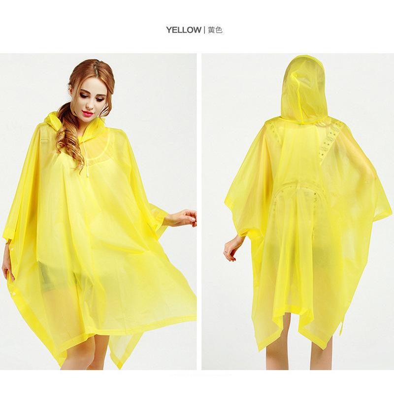 Non-disposable eva raincoat thickened fashion cape raincoat outdoor waterproof raincoat full body raincoat