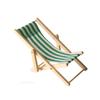 Dollhouse Miniature Items Wooden Beach Chair Model for Girl Mini Furniture Outdoor Reclining Chair Miniature Scene Accessories