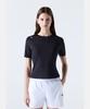 DESCENTE Women'S Ribbed Short Sleeve T-Shirt Black (Sq322Pts74)