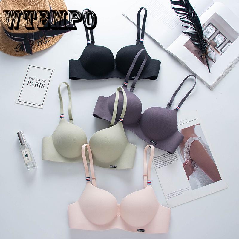 Solid Color Sexy Women Bra Unlined Seamless Bra Lady Underwear