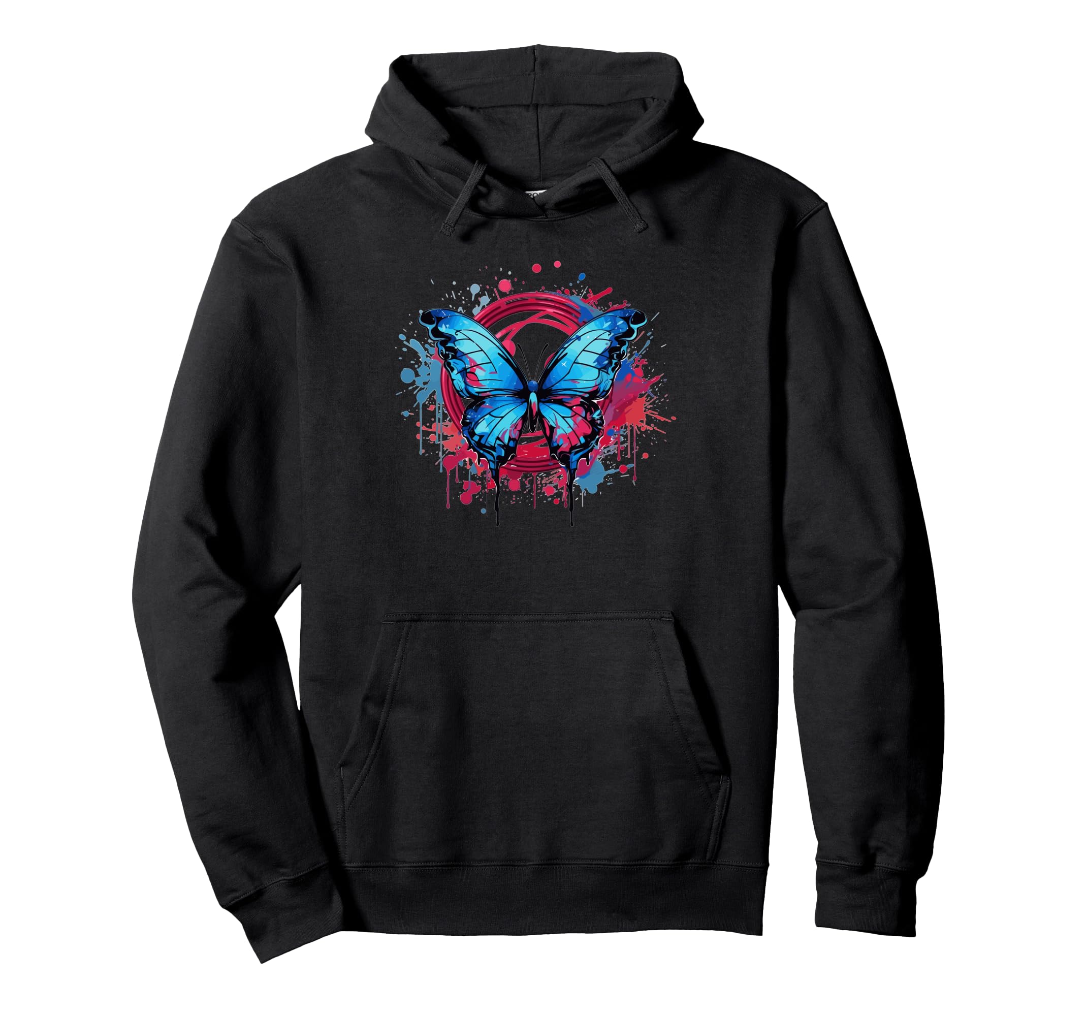 

Butterfly Art Splash Hoodie чёрный