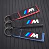For BMW M X1 X2 X3 X5 X6 E46 E39 E90 E36E60 E34 E30 F30 G20 Car Emblem Keychain Suede Leather Keyring Pendant Gifts Accessories blcp03