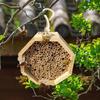 Bee Houses For The Garden Wooden Bee Hive Pollinating Palace Butterfly House Wasp Habitat For Garden Balcony Backyard Outside