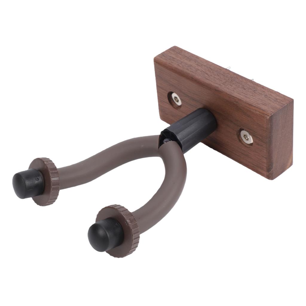 Guitar Wall Mount U Shaped Holds 11.02 To 22.05lbs Walnut Guitar Hanger Hook for Banjo Bass