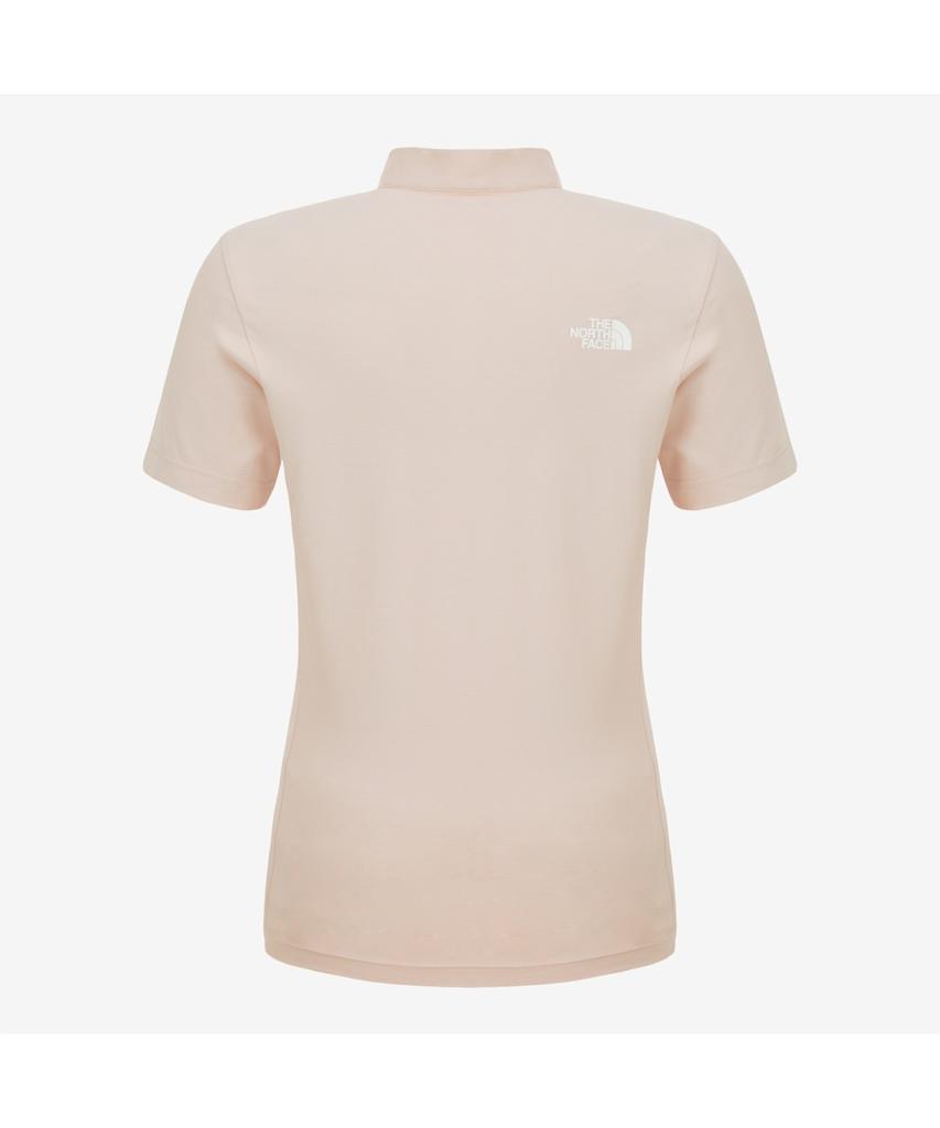 Noseupeiseu Nt7Ks30B Women'S Ice Flex Short Sleeve Zip Tee Pale Peach