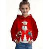 Kids Clothes Funny Christmas Hoodies Santa Claus Reindeer Long Sleeve Thin Sweatshirt for Boys Girls 3-10Y Xmas Gifts for Child