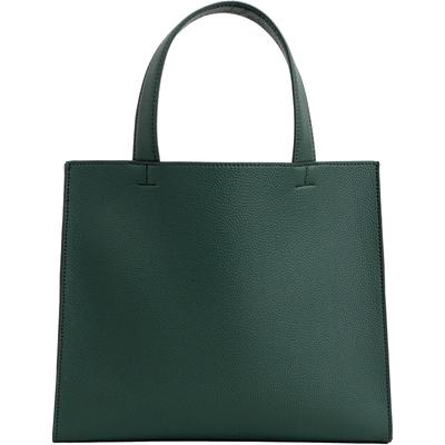 MALTA Small Tote Bag with Hidden IC Card Pocket On the Mini Tote Simple Pass Bag for Men and Green Bottom, Bag, Handbag, Leather, Design, Case,
