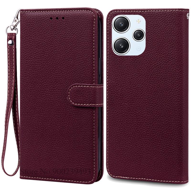 For Xiaomi Redmi 12 Case Silicon Leather Wallet Flip Case For Redmi 12 4G Cover Protector Phone Case for Redmi 12 5G Coque Funda