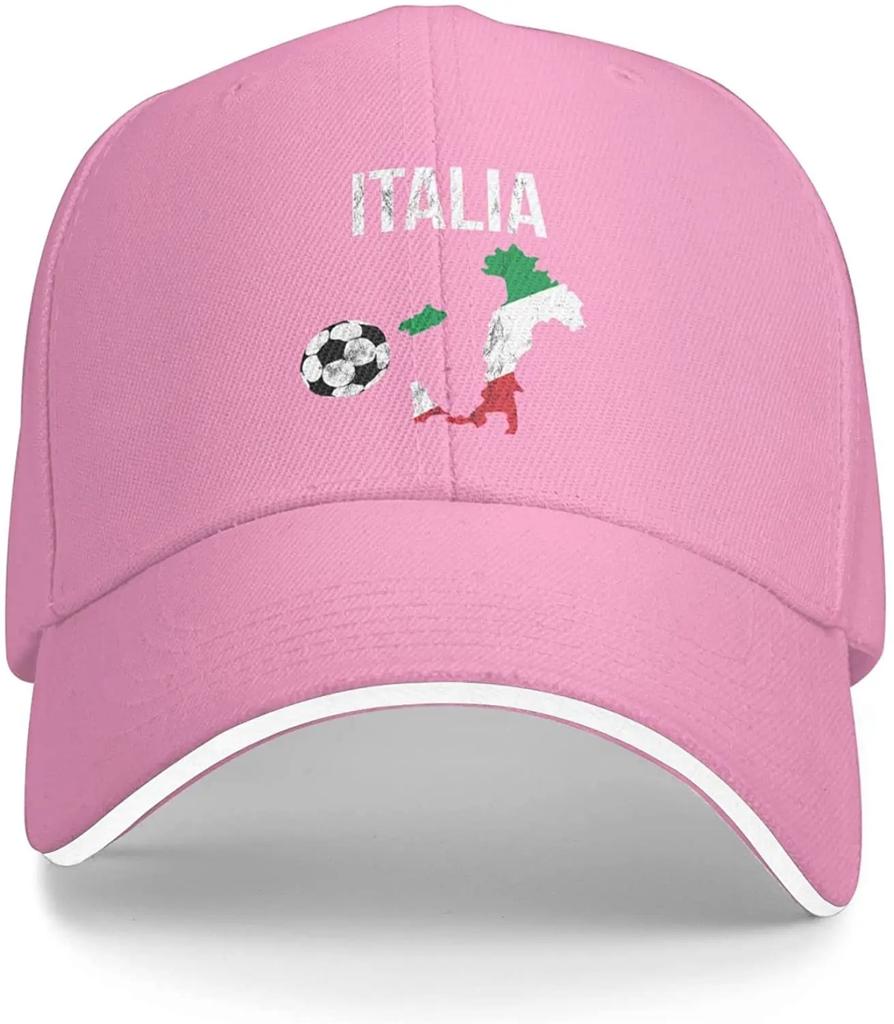 Italien Italien Italienische Flagge Fußball Klassiker Dad Hat Baseballkappe Verstellbar Polo Trucker Unisex Stil Kopfbedeckung