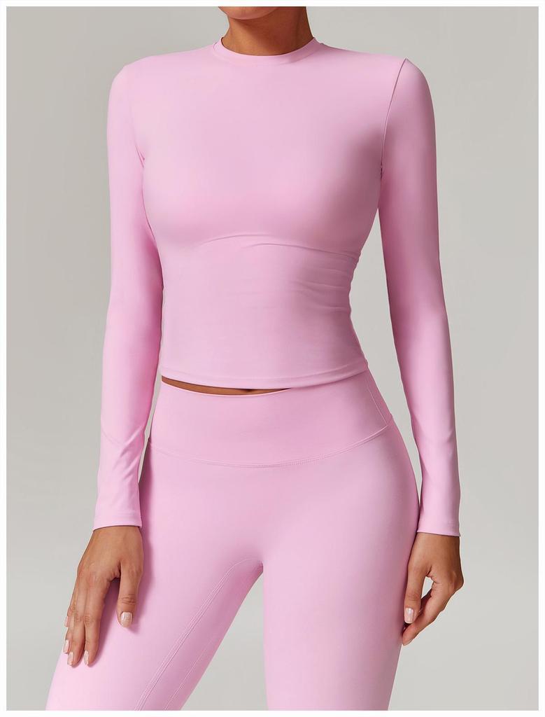 Women's Winter High-Waisted Slimming Yoga Set: Elastic Leggings and Long-Sleeved Jacket