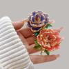 1Pcs Elegant Classical Style Flower Lapel Pin Exquisite Luxury Peony Flower Brooch For Suit Cheongsam Sophisticated Taste