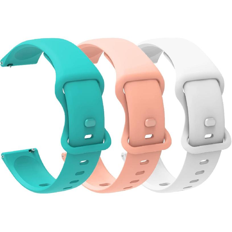 Compatible for IOWODO R30 Pro Smart Watch Band, Lamshaw 20mm Quick Release Classic Soft Silicone Sports Strap for Women, Man Compatible with IOWODO