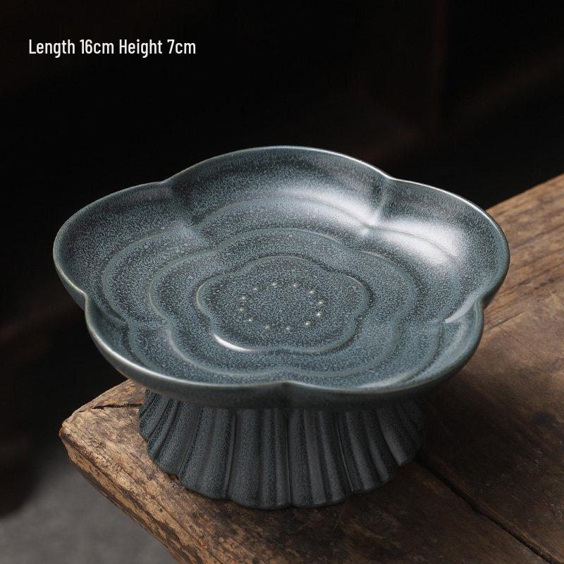 Retro Ceramic High-Footed Fruit Dessert Plate
