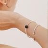 LAYERMOOD [PEARL&DRAPE] Silver925 ball bangle BR