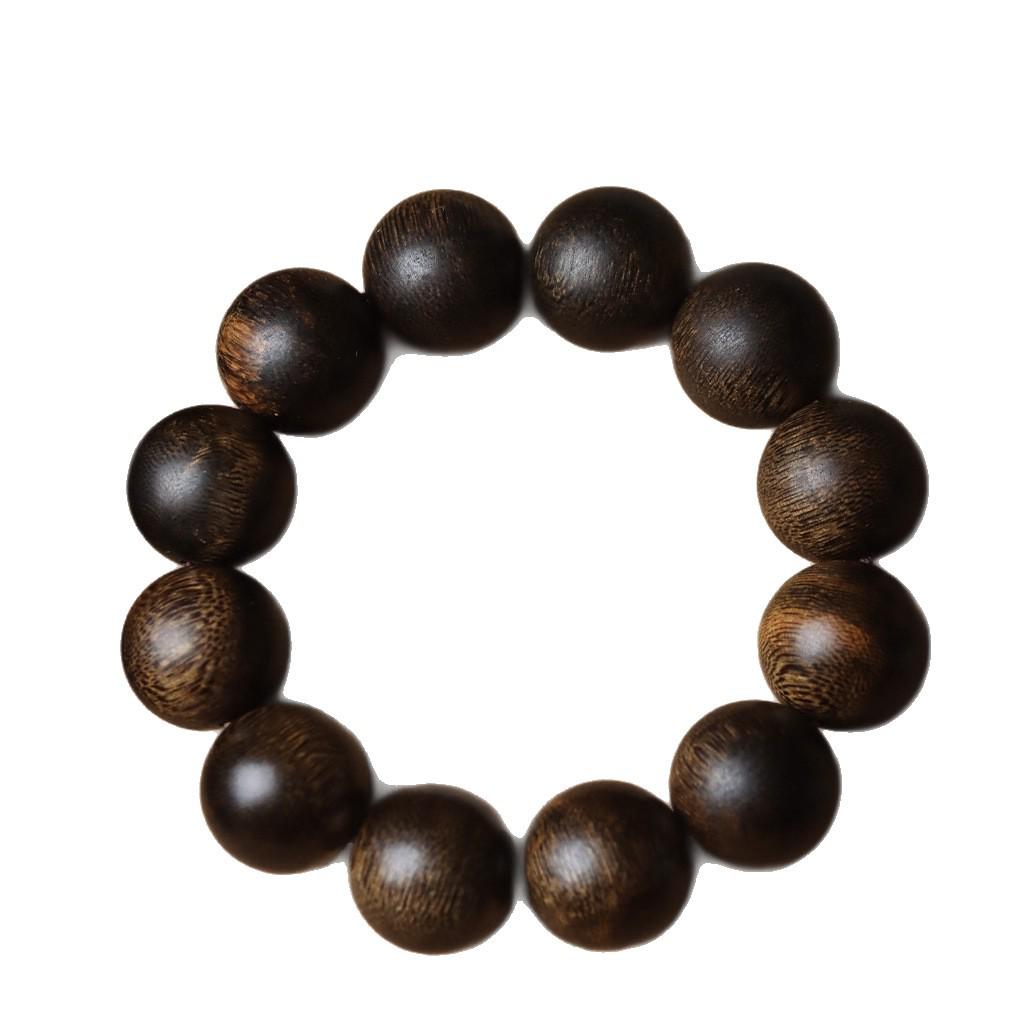 Vietnam Phu Son Red Soil 2.0 Natural Sinking Grade Agarwood Bracelet - Aromatic and Collectible.