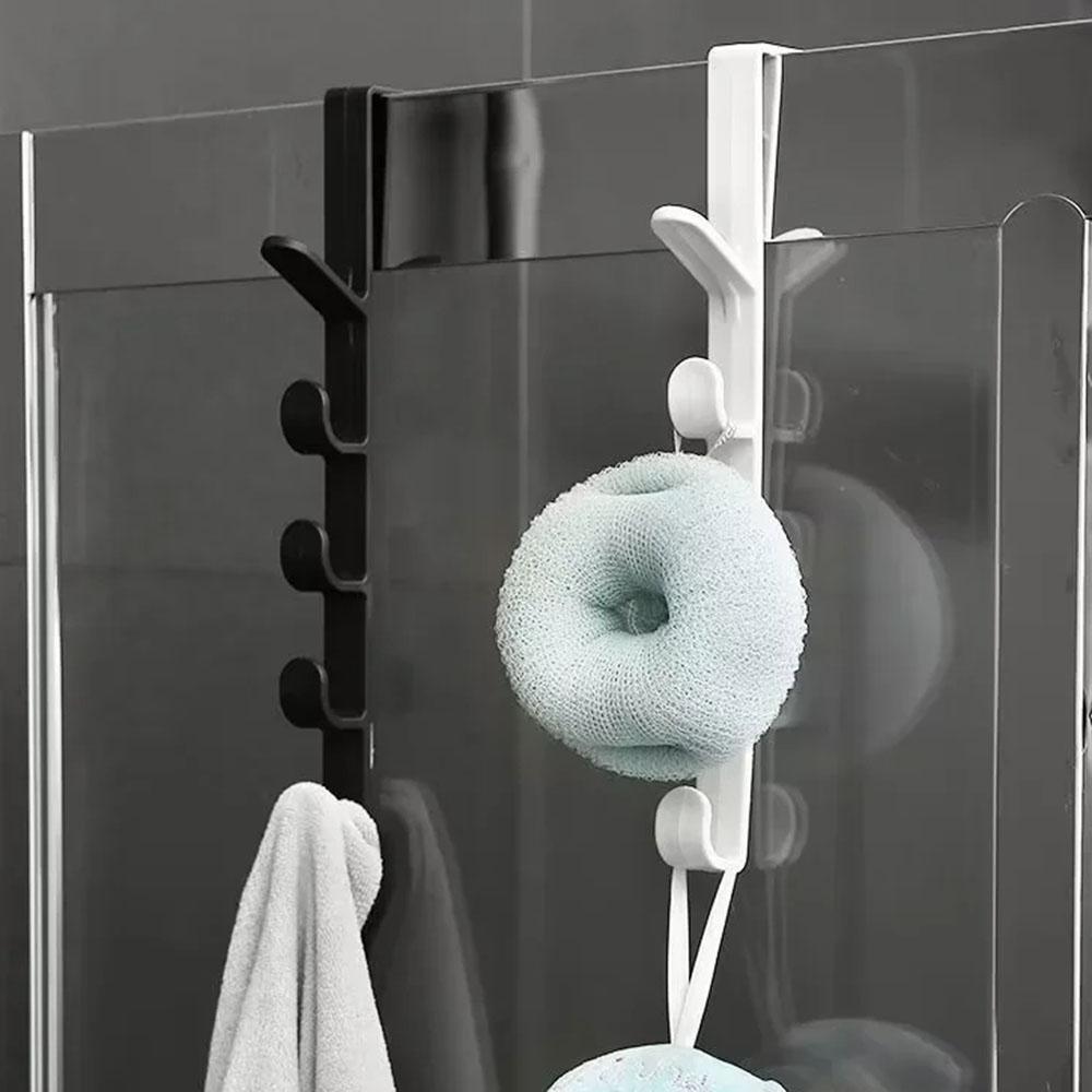 5 Hook Design Door Top Hanger Closet Kitchen Bathroom Door Towel Rack ABS Hanging Hook
