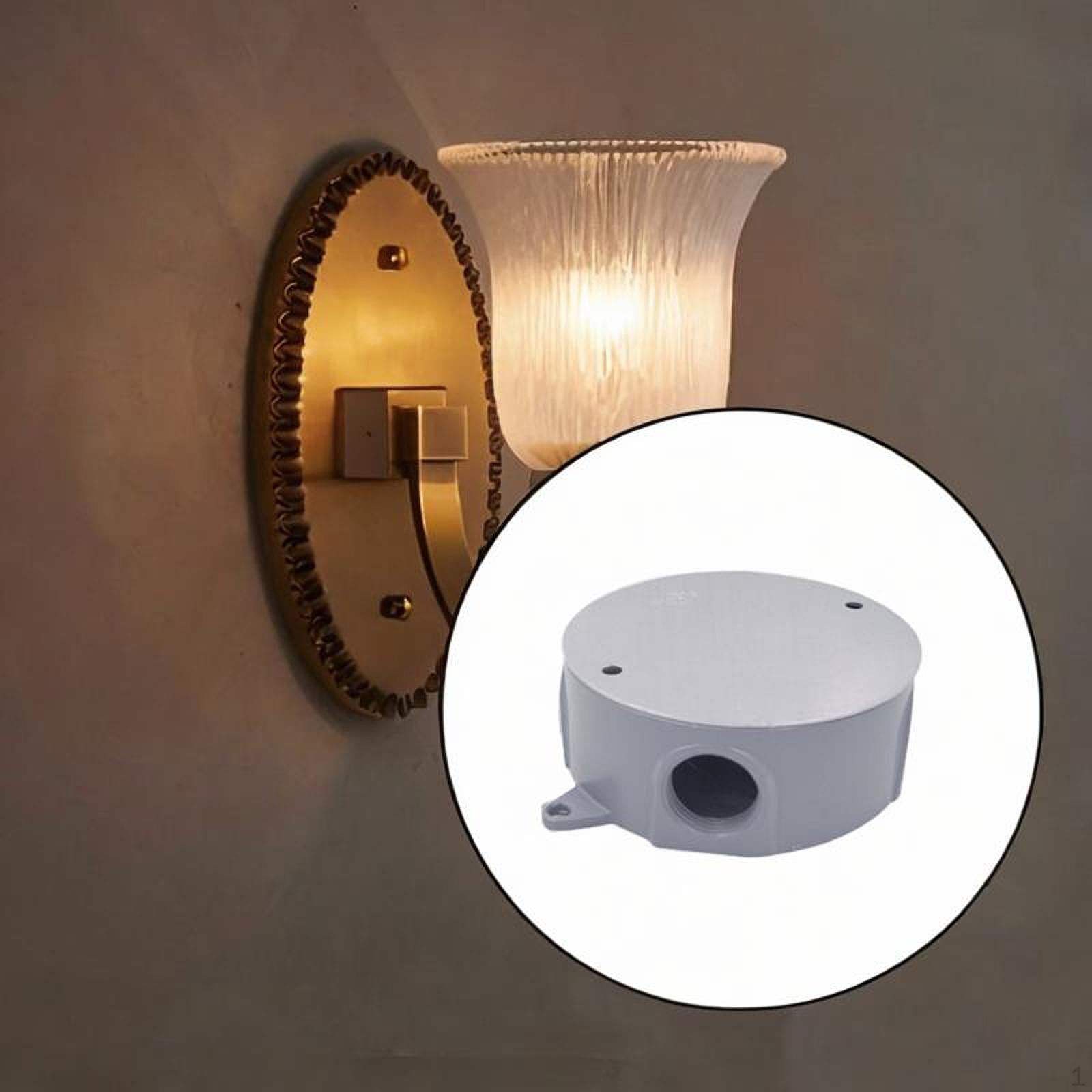 

Round Weatherproof Box Electrical Connection Project Case with Cover for Switch B