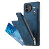 For Xiaomi Poco F7 Ultra 5G/Xiaomi Redmi K80 Pro 5G Case Zipper Card Holder Kickstand Leather+PC+TPU Phone Cover
