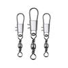 50Pcpcs Stainless Steel Fishing Connector Pin 1# 2# 3# 4#5 # Bearing Rolling Swivel With Snap Fishhook Lure Accessories