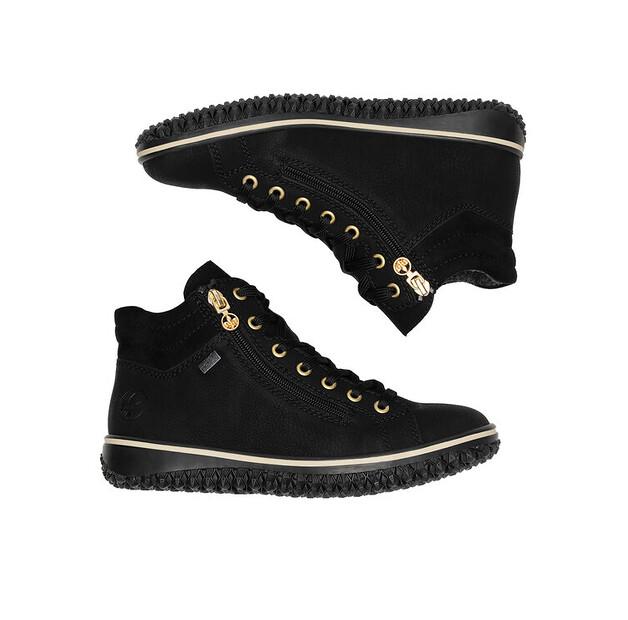 Rieker Z4263-00 Black Ankle Boots