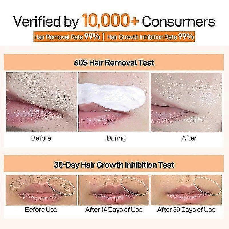 1-3x Hair Removal Creams Fast Gentle Removal Skin Care Whitening Clear Lip Hair Underarm Depilation Cream For Women