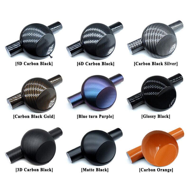 Gloss Vinyl Film Wrap Carbon Sticker 8D Decal DIY Bubble Free Air Release 5D Carbon Black