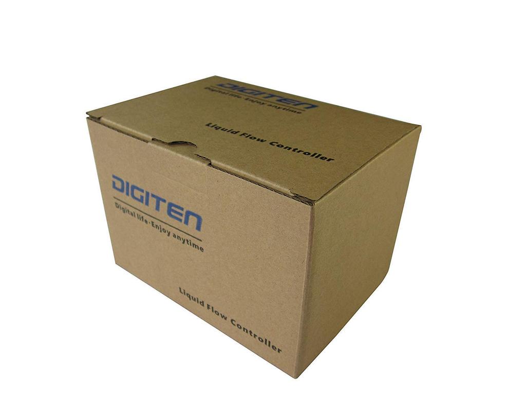 LCD Display Water Flow Control Meter Liquid Flow Volume Counter Flowmeter Quantitative Controller for Drip Irrigation System Beer Brewing Liter/Gallon