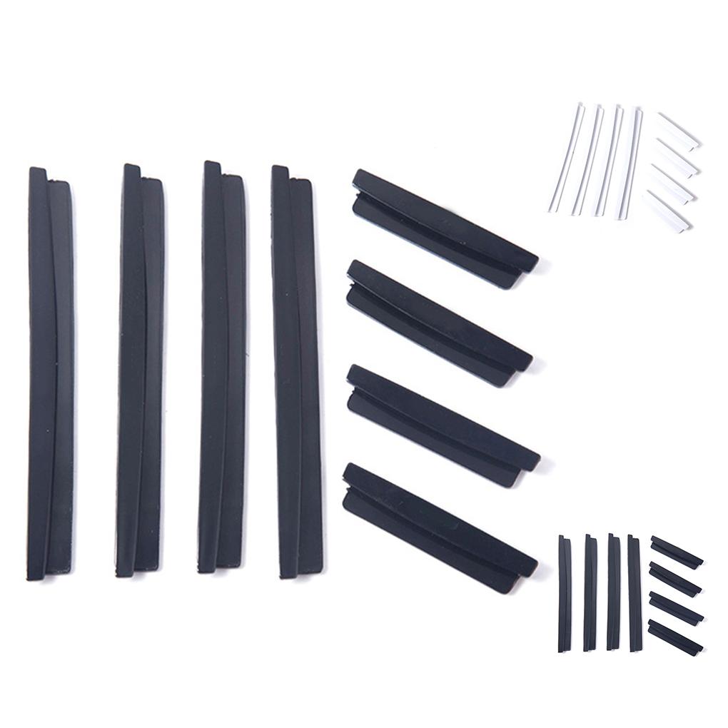 8pcs Car Door Edge Guards Set Auto Slim Bumper Strip Kit Trim Molding Protection Anti-rub Scratch