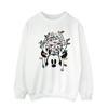 Disney Mens Mickey Mouse Christmas Head Lights Sweatshirt