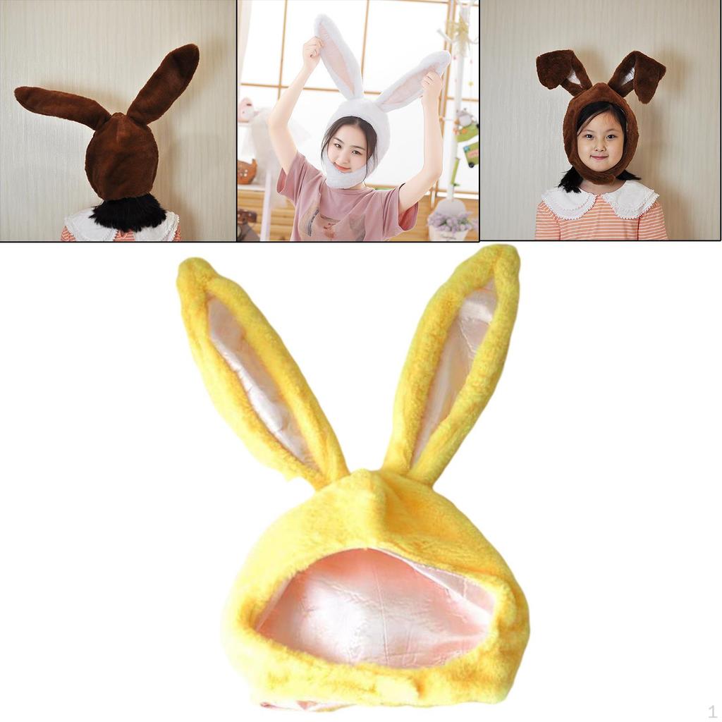 Bunny Ears Present Props Gift Headdress Head Warmer for Selfie Photography Cosplay Party Girls