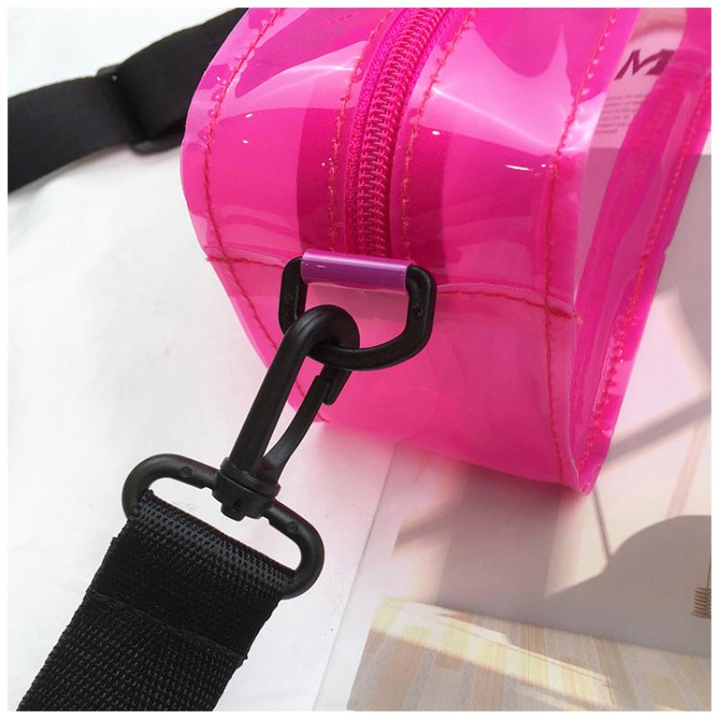 Women Fashion Clear Sweet Purses Candy Color Messenger Bag Crossbody Bags Shoulder Bag Transparent Jelly Bag